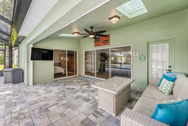 1218 Rolling Meadows Dr, Rockledge, FL 32955 - view of patio with ceiling fan