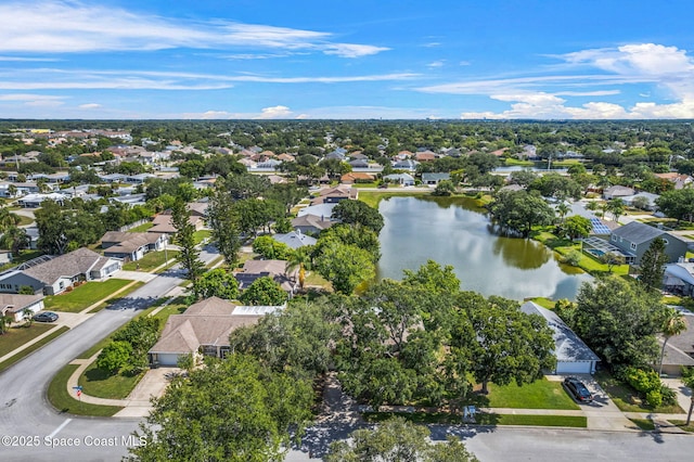 1218 Rolling Meadows Dr, Rockledge, FL 32955 - aerial view of residential area featuring a nearby body of water