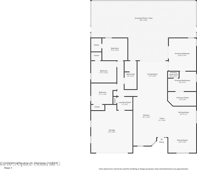 1218 Rolling Meadows Dr, Rockledge, FL 32955 - view of floor plan / room layout