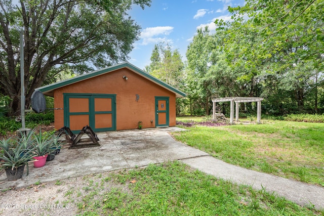 3717 SW Bayfield St, Cocoa, FL 32926 - view of outbuilding featuring a pergola