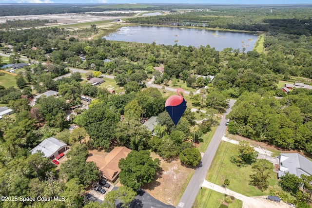 3717 SW Bayfield St, Cocoa, FL 32926 - drone / aerial view of a nearby body of water and a forest