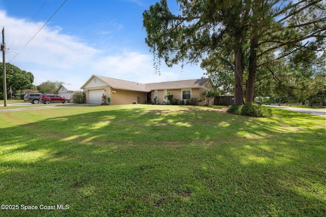 6640 Dock Ave, Cocoa, FL 32927 - single story home featuring an attached garage, stucco siding, and driveway