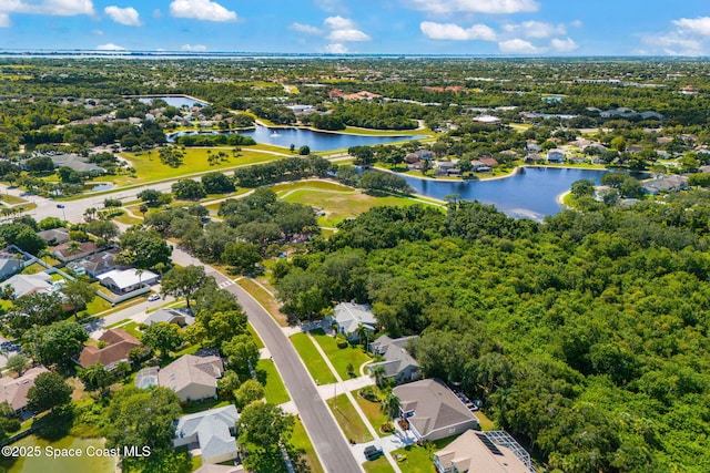 1745 Crane Creek Blvd, Melbourne, FL 32940 - aerial view of residential area with a large body of water