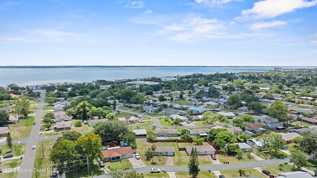 219 Fecco St, Cocoa, FL 32927 - aerial view of property and surrounding area with a nearby body of water and nearby suburban area