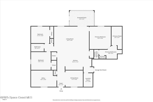 780 Consumer St SE, Palm Bay, FL 32909 - view of floor plan / room layout