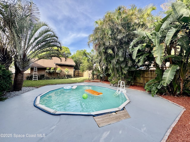 6860 Cairo Rd, Cocoa, FL 32927 - view of pool with a fenced backyard and a patio area