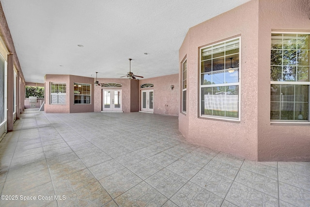 2604 Canary Isles Dr, Melbourne, FL 32901 - view of patio with french doors and a ceiling fan