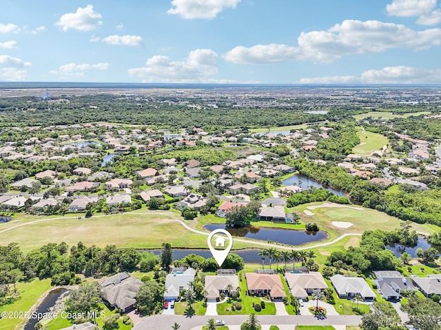 1526 Cypress Trace Dr, Melbourne, FL 32940 - aerial view of residential area with a large body of water and a local golf course