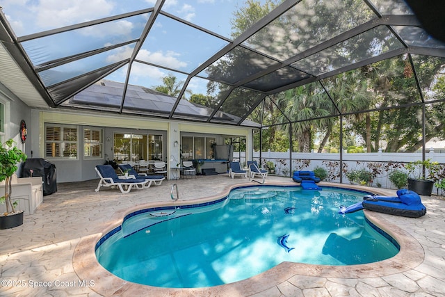 356 Fuller St SE, Palm Bay, FL 32909 - view of pool with a grill, a patio area, and outdoor lounge area