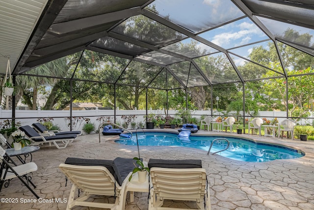 356 Fuller St SE, Palm Bay, FL 32909 - view of swimming pool featuring a patio and a fenced backyard