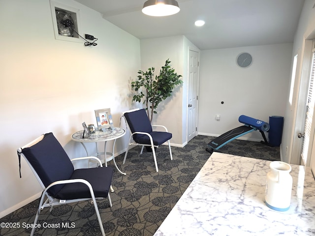 356 Fuller St SE, Palm Bay, FL 32909 - interior space featuring dark colored carpet and recessed lighting