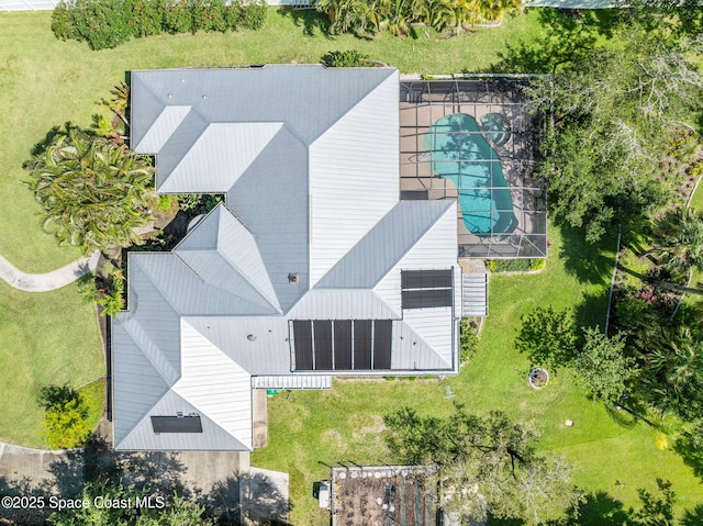 9495 Fleming Grant Rd, Sebastian, FL 32976 - aerial view of property and surrounding area featuring a pool