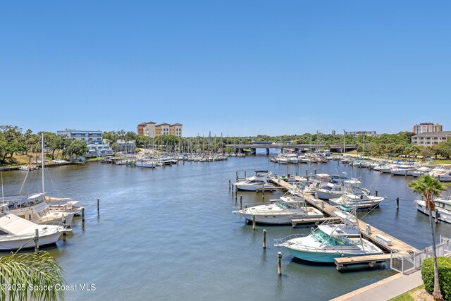 2220 Front St Unit 401, Melbourne, FL 32901 - dock area with view of marina and a water view