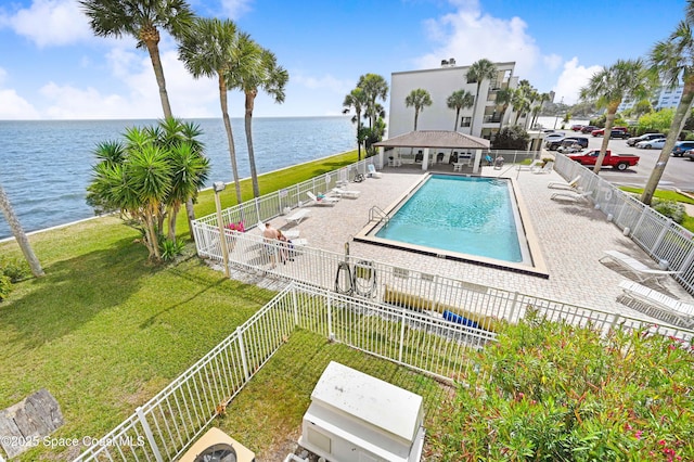 2467 S Washington Ave Unit 103B, Titusville, FL 32780 - community pool with a water view and a patio area