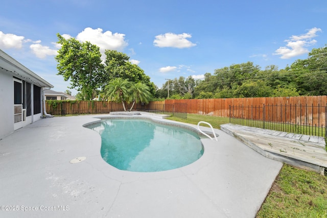 897 Hunters Creek Dr, Melbourne, FL 32904 - view of pool featuring a patio area and a fenced backyard