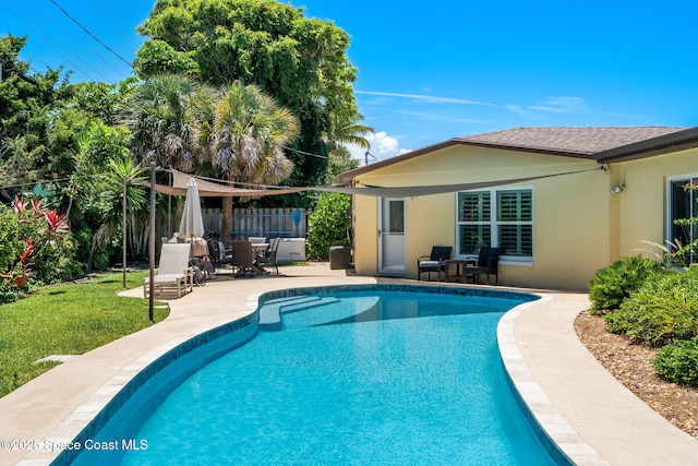 430 Watts Way, Cocoa Beach, FL 32931 - view of pool featuring a patio and outdoor dining area