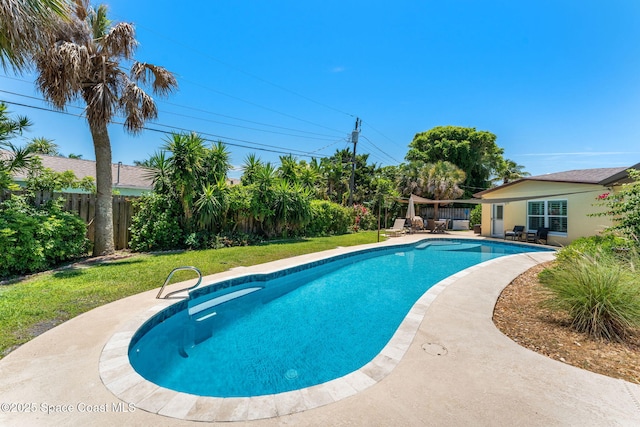 430 Watts Way, Cocoa Beach, FL 32931 - view of pool with a fenced backyard and a patio