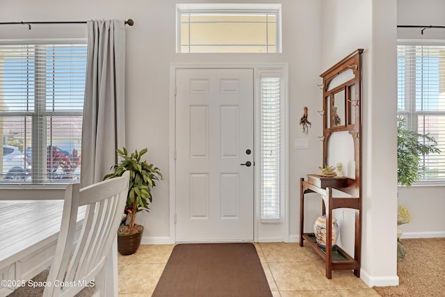 143 Sanibel Way, Melbourne Beach, FL 32951 - entrance foyer with light tile patterned flooring