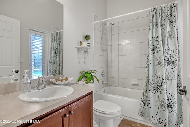 143 Sanibel Way, Melbourne Beach, FL 32951 - bathroom with vanity and shower / bathtub combination with curtain