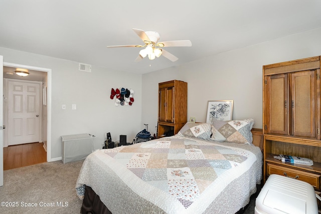 1515 Huntington Ln Unit 423, Rockledge, FL 32955 - bedroom with carpet flooring and a ceiling fan