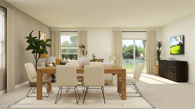 861 Upland Ave, Palm Bay, FL 32909 - dining area featuring carpet floors and baseboards