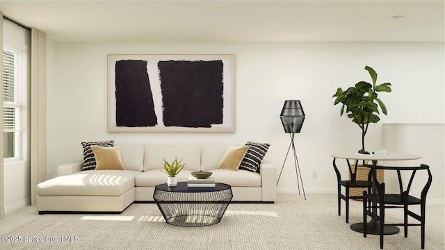 861 Upland Ave, Palm Bay, FL 32909 - living room with carpet flooring and baseboards