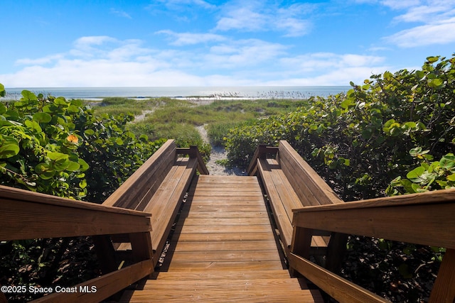 2815 S Atlantic Ave Unit 606, Cocoa Beach, FL 32931 - view of property's community with view of water and beach