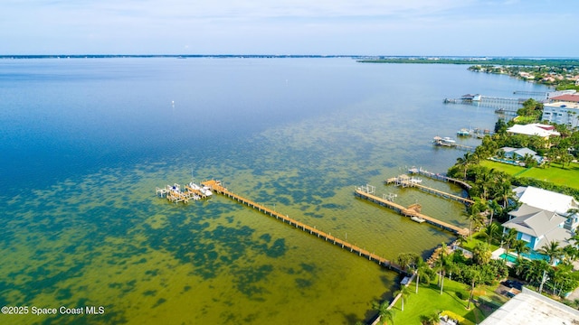 2815 S Atlantic Ave Unit 606, Cocoa Beach, FL 32931 - drone / aerial view of a nearby body of water