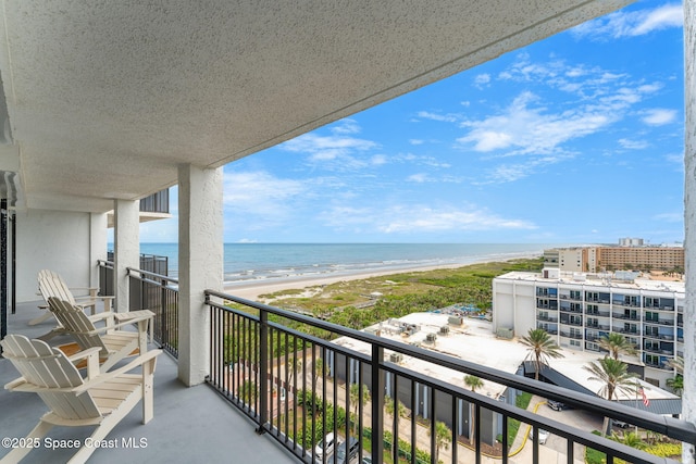 2100 N Atlantic Ave Unit 1110, Cocoa Beach, FL 32931 - balcony featuring view of water and beach