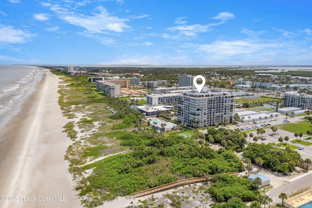2100 N Atlantic Ave Unit 1110, Cocoa Beach, FL 32931 - view of urban area featuring waterfront with a beach