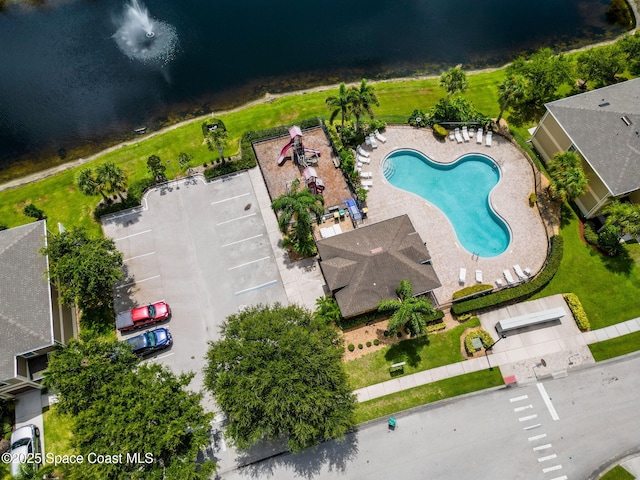 2710 Revolution St Unit 104, Melbourne, FL 32935 - bird's eye view of a pool area