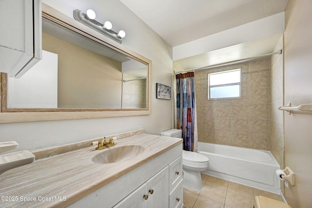 1216 Cannon St, Melbourne, FL 32935 - bathroom featuring tile patterned floors, vanity, and shower / bath combo