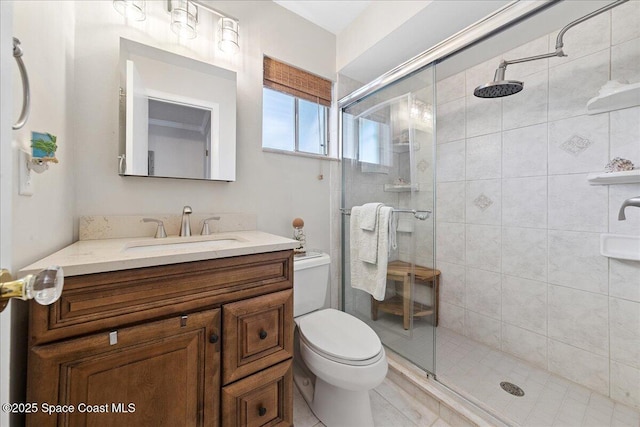 2975 Matthew Dr, Rockledge, FL 32955 - full bath with vanity and a shower stall