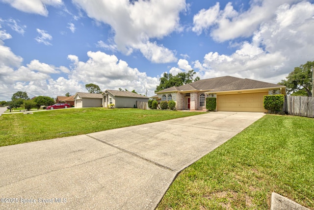 6980 Cairo Rd, Cocoa, FL 32927 - single story home with concrete driveway and a garage