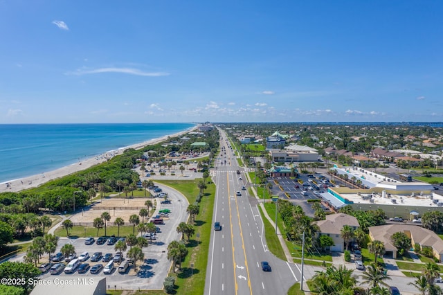 105 Ocean View Ln, Melbourne, FL 32903 - bird's eye view of waterfront with a beach