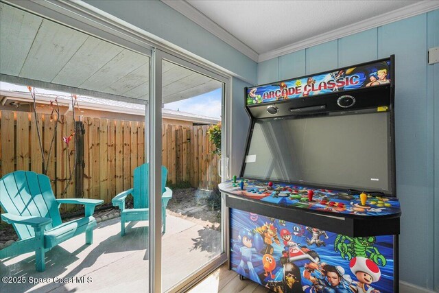 513 Ronnie Dr, Indian Harbour Beach, FL 32937 - playroom with ornamental molding