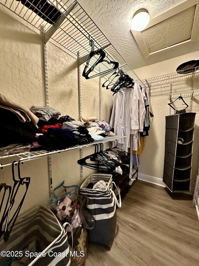 2190 Forest Knoll Dr NE Unit 90-202, Palm Bay, FL 32905 - spacious closet with wood finished floors