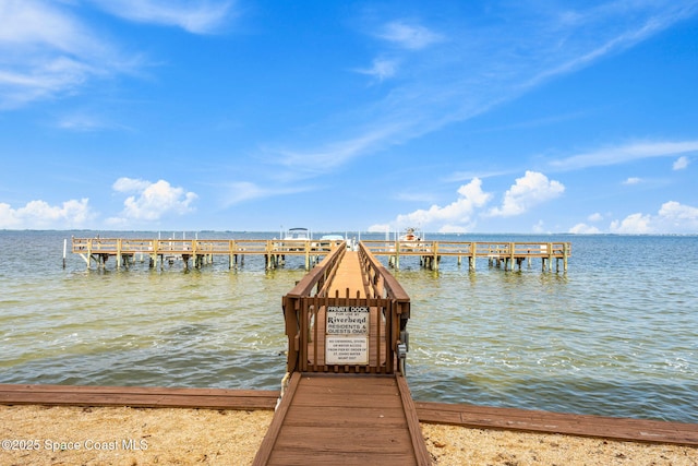 3360 S Atlantic Ave Unit 212, Cocoa Beach, FL 32931 - dock area featuring a water view