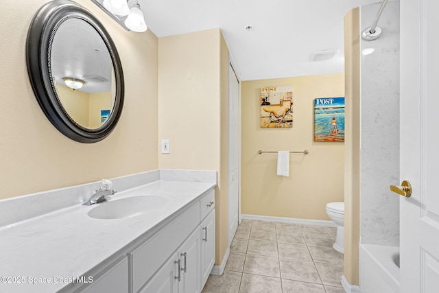 3360 S Atlantic Ave Unit 212, Cocoa Beach, FL 32931 - full bath featuring vanity, tile patterned flooring, and a tub