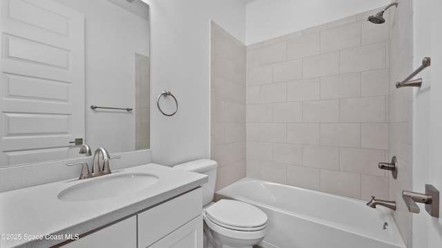 3110 Addison Dr, Melbourne, FL 32940 - full bath featuring vanity and washtub / shower combination