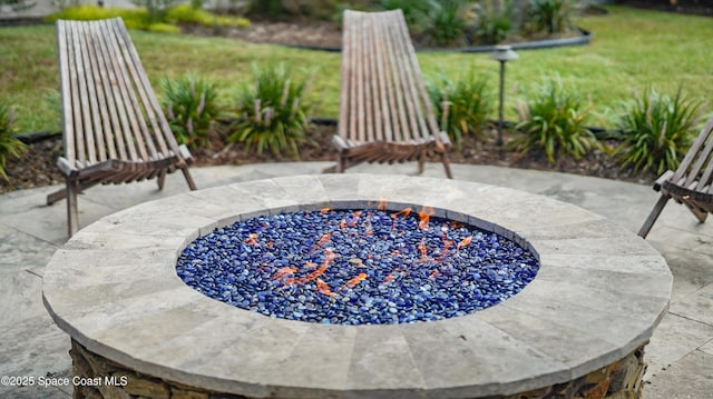 3110 Addison Dr, Melbourne, FL 32940 - view of patio / terrace with a fire pit