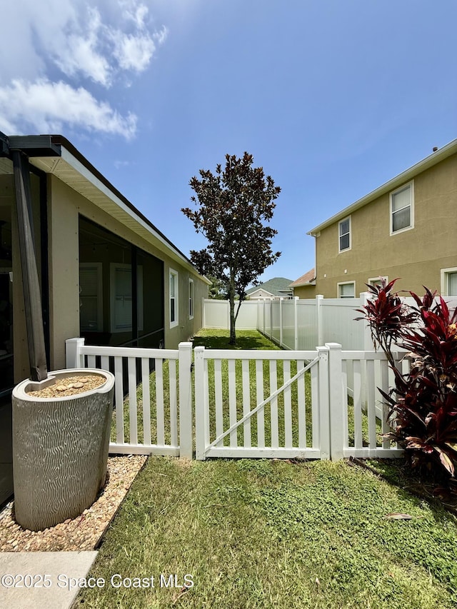 4569 Chastain Dr, Melbourne, FL 32940 - view of fenced yard