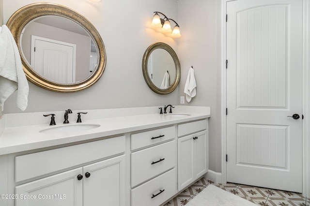 3243 Casare Dr, Melbourne, FL 32940 - bathroom featuring double vanity