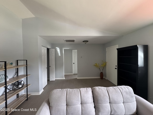 669 Vocelle Ave, Sebastian, FL 32958 - living room featuring vaulted ceiling