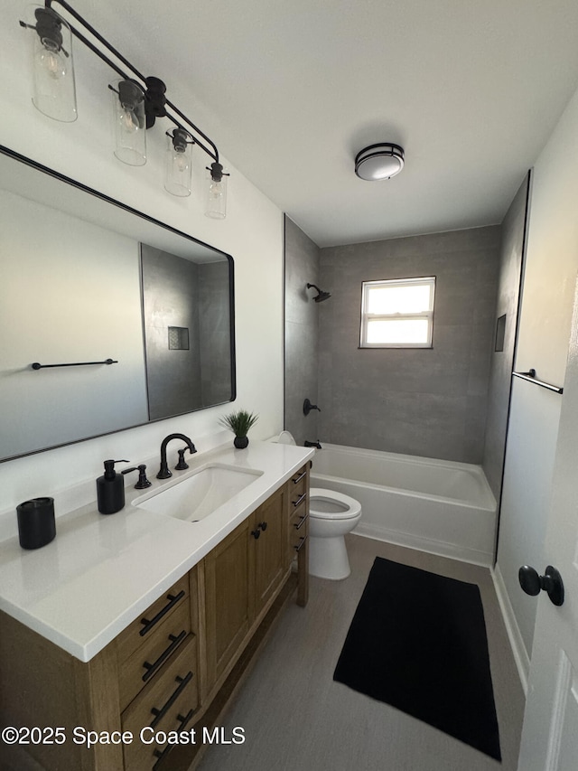 669 Vocelle Ave, Sebastian, FL 32958 - full bath featuring vanity and shower / bathtub combination