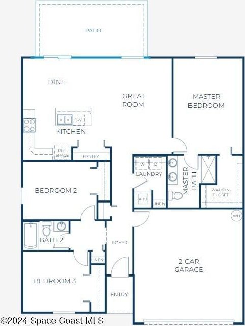 301 Latham St SE, Palm Bay, FL 32909 - view of home floor plan