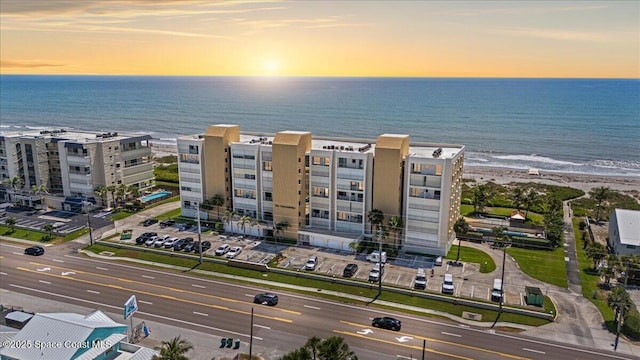 3221 S Atlantic Ave Unit 703, Cocoa Beach, FL 32931 - drone / aerial view of waterfront with a beach