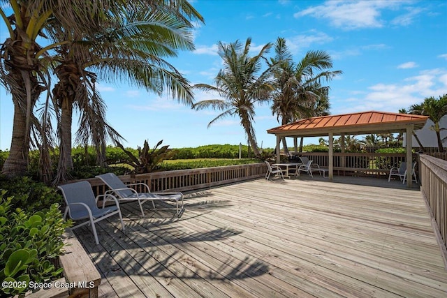 3221 S Atlantic Ave Unit 703, Cocoa Beach, FL 32931 - deck with a gazebo