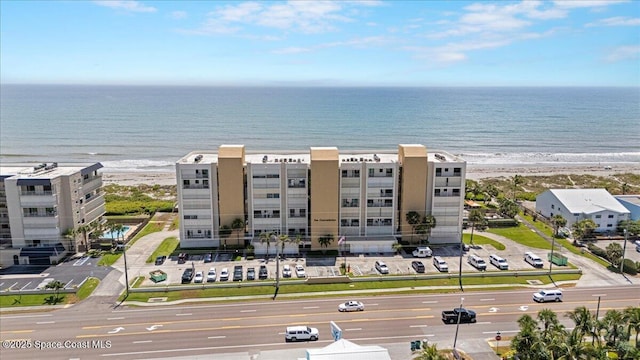 3221 S Atlantic Ave Unit 703, Cocoa Beach, FL 32931 - aerial view of waterfront with a beach
