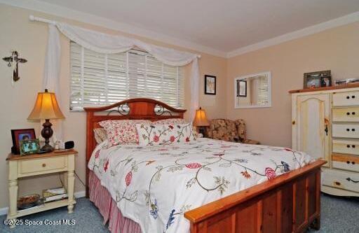 1310 SW 9th Ter, Boca Raton, FL 33428 - bedroom featuring carpet and ornamental molding